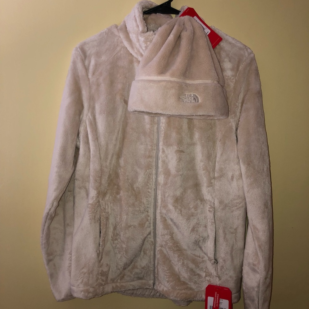 NEW North face jacket and beanie set